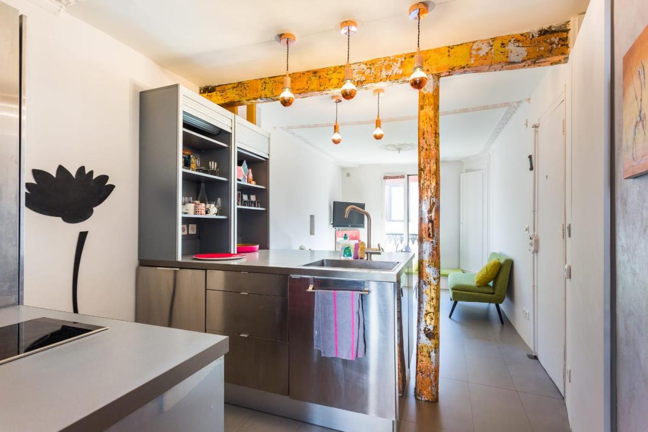 Appartement Charming studio for 2 near République à Paris Extérieur photo